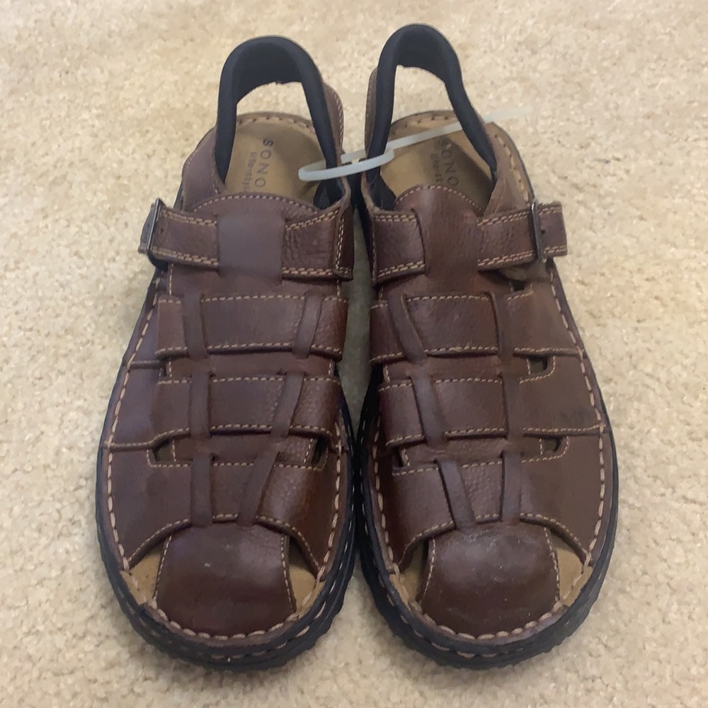 Men’s leather sandals size 12